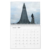 アイスランドの冬 カレンダー (1月 2027)