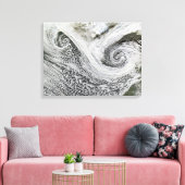 アイスランドの南に位置する2つのサイクロン キャンバスプリント (インサイチュ (リビング))