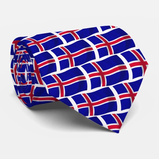 アイスランドの国旗のネクタイ ネクタイ (ロール)