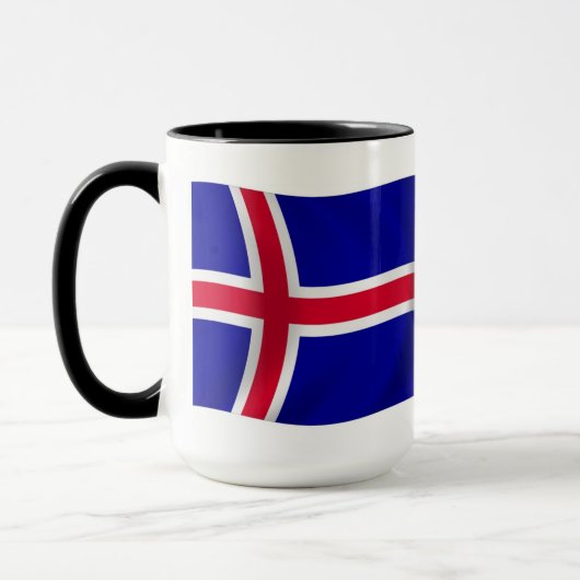 アイスランドの国旗マグ マグカップ (左)