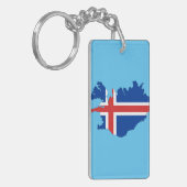 アイスランドの国旗 キーホルダー (正面左)