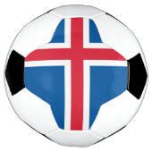 アイスランドの国旗 サッカーボール (回転)