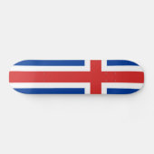 アイスランドの国旗 スケートボード (横)