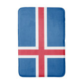 アイスランドの国旗 バスマット (正面縦)