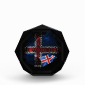 アイスランドの国旗 フォトブロック (正面)