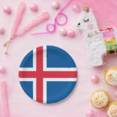 アイスランドの国旗 ペーパープレート (パーティー)