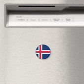 アイスランドの国旗 マグネット (インサイチュ (食洗機))