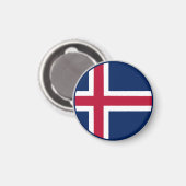 アイスランドの国旗 マグネット (正面/裏面)