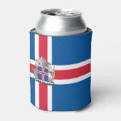 アイスランドの国旗 缶クーラー (缶正面)