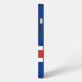 アイスランドの国旗 iPhoneケース (左側面)