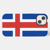 アイスランドの国旗 iPhoneケース (裏面横)