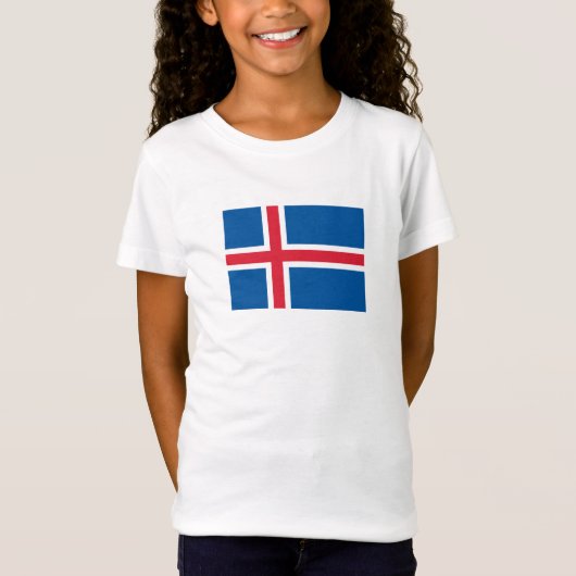 アイスランドの国旗 Tシャツ (正面)