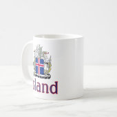 アイスランドの国章 コーヒーマグカップ (正面左)
