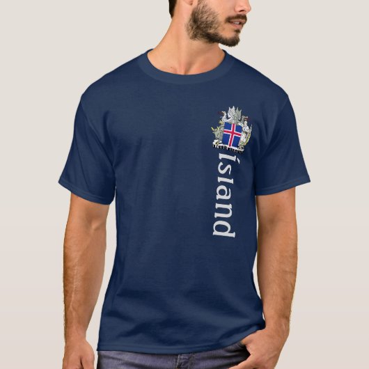 アイスランドの国章 Tシャツ (正面)