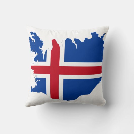アイスランドの地図 クッション (裏面)