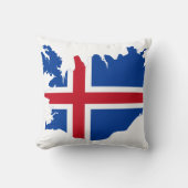 アイスランドの地図 クッション (正面)