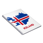 アイスランドの地図 ノートブック (右側)