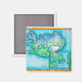 アイスランドの地図 マグネット (正面/裏面)