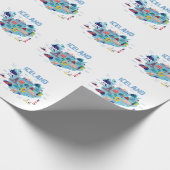 アイスランドの地図 ラッピングペーパー (角)