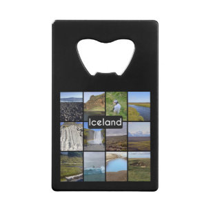 アイスランドの夏の風景 クレジットカード栓抜き