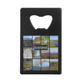 アイスランドの夏の風景 クレジットカード栓抜き (裏面)