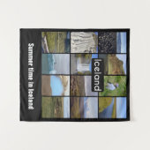 アイスランドの夏の風景 タペストリー (正面(横))