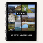 アイスランドの夏の風景 ノートブック (正面)