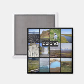 アイスランドの夏の風景 マグネット (正面/裏面)