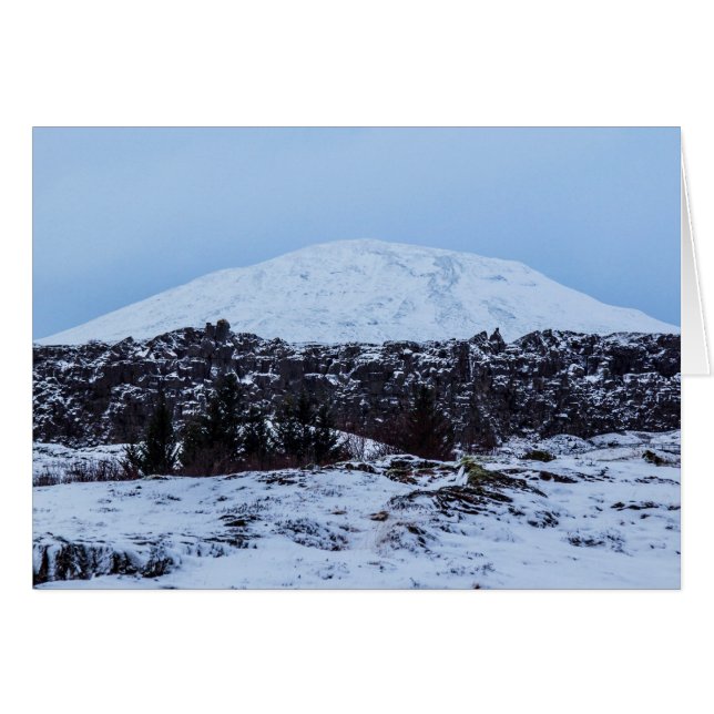 アイスランドの大陸プレート (正面横)