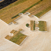 アイスランドの孤独なブラック木造の教会 ジグソーパズル (側面)