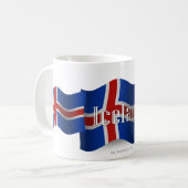 アイスランドの振る旗 コーヒーマグカップ (正面左)