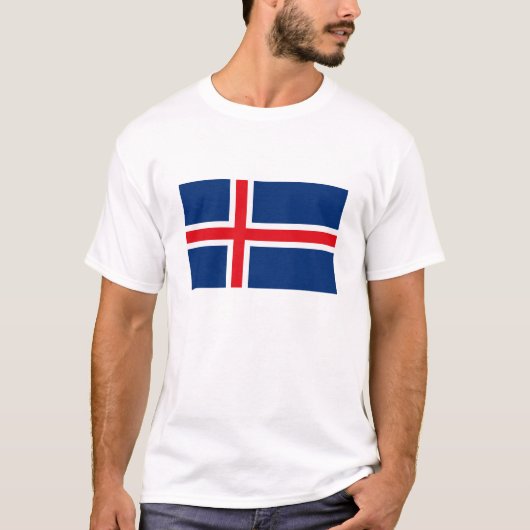 アイスランドの旗のTシャツ Tシャツ (正面)