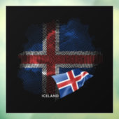 アイスランドの旗 ウィンドウサイン (シート3)