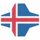 アイスランドの旗 サッカーボール (フラット)