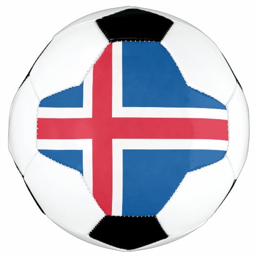 アイスランドの旗 サッカーボール (正面)