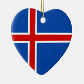 アイスランドの旗 セラミックオーナメント (右)