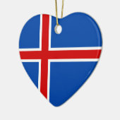 アイスランドの旗 セラミックオーナメント (左)