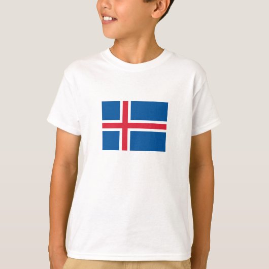 アイスランドの旗 Tシャツ (正面)