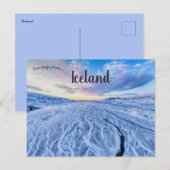 アイスランドの景色 ポストカード (正面/裏面)