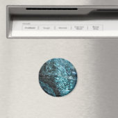 アイスランドの氷の洞窟の青い氷 マグネット (インサイチュ (食洗機))