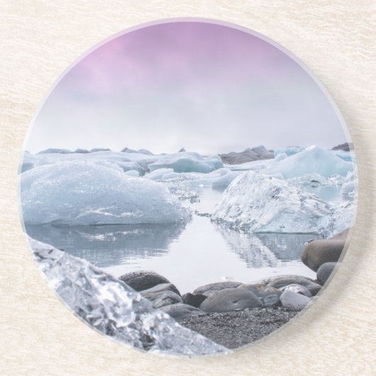 アイスランドの氷河礁湖 コースター (正面)