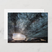 アイスランドの氷穴を見て ポストカード (正面/裏面)