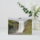 アイスランドの滝のポストカード ポストカード (スタンド正面)