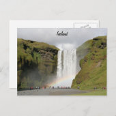 アイスランドの滝のポストカード ポストカード (正面/裏面)