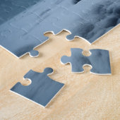 アイスランドの滝の風景 ジグソーパズル (側面)