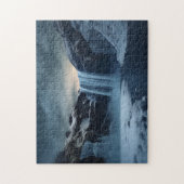 アイスランドの滝の風景 ジグソーパズル (縦)