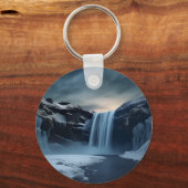 アイスランドの滝 キーホルダー (正面)