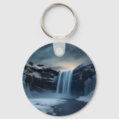 アイスランドの滝 キーホルダー (裏面)