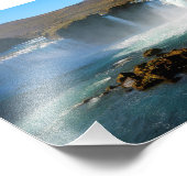 アイスランドの滝 フォトプリント            (角)