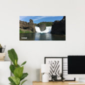 アイスランドの滝 ポスター (ホームオフィス)